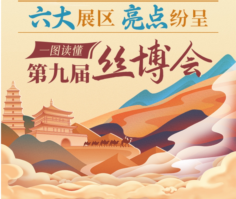 六大展区亮点纷呈 一图读懂第九届丝博会