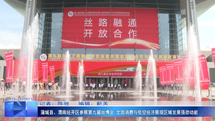 蒲城县、渭南经开区参展第九届丝博会 文旅消费与低空经济展现区域发展强劲动能